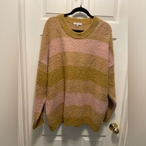 Madewell Pullover Alpaca /Wool Blend Women's Sweater in Pink and Tan